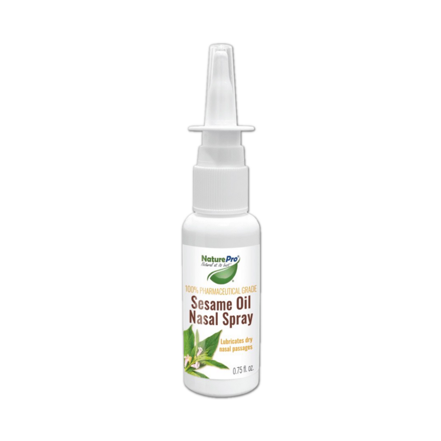 Sesame Oil Nasal Spray - Made from sesame oil | 100% natural - 100% Pharmaceutical Grade | Lubricates dry nasal passages | 0.75 oz. fl
