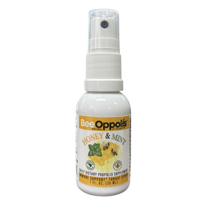 Beeoppolis Natural Immune Support Throat Spray - Propolis - Honey - Mint - 1.0 oz