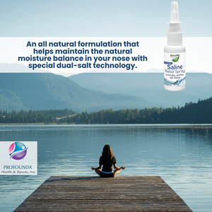 NaturePro All Natural Saline Nasal Spray, 0.75 fl. oz., Kosher, Dual Salt Moisturizing Formula