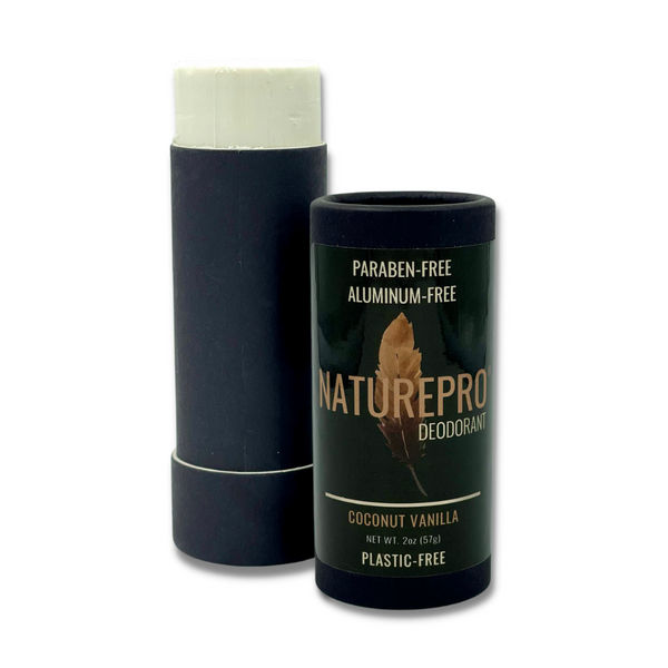 Coconut Vanilla Deodorant - All Natural Deodorant for Men and Women -Paraben Free, Aluminum Free, Cruelty Free, Plastic Free - with coconut oil and Shea butter